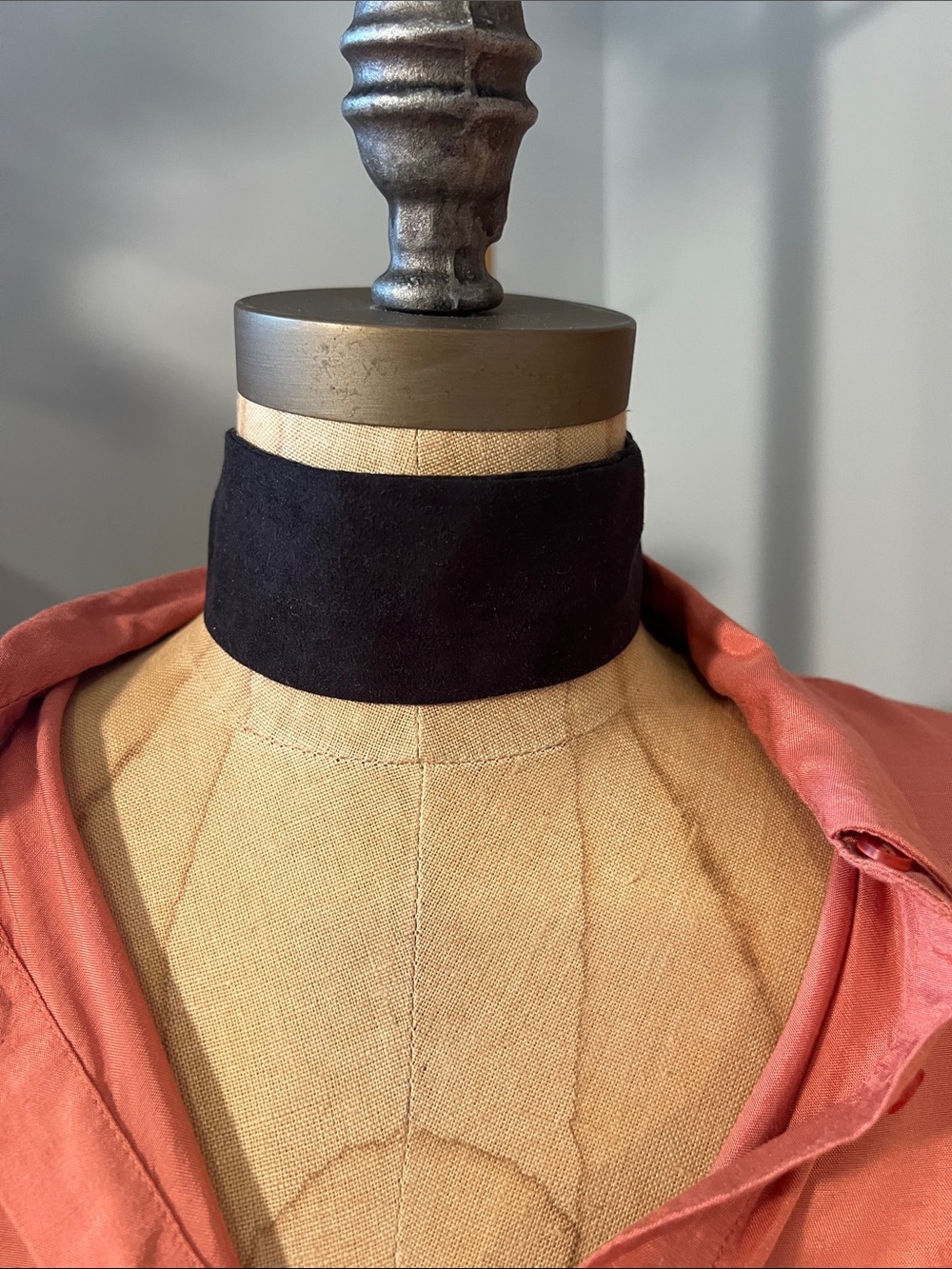 Free People Black Velvet Wide Choker Necklace